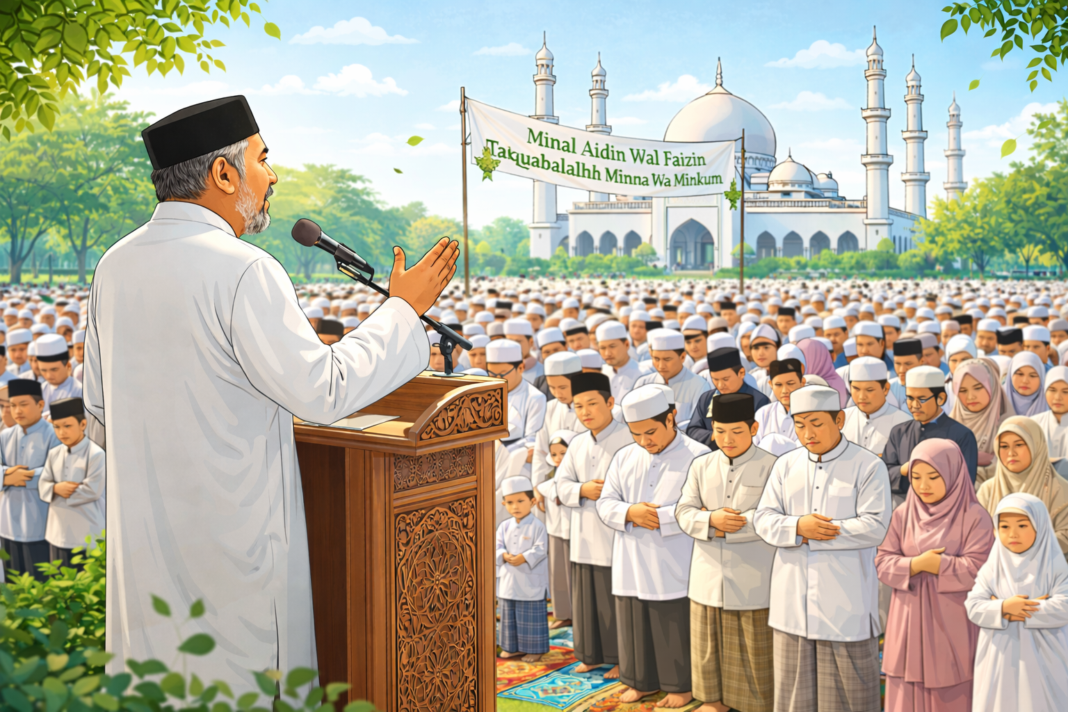 Khutbah Idul Fitri Ketua DKM Masjid Al Ikhlas  1 Syawal 1447 H bertepatan 21 Maret 2026