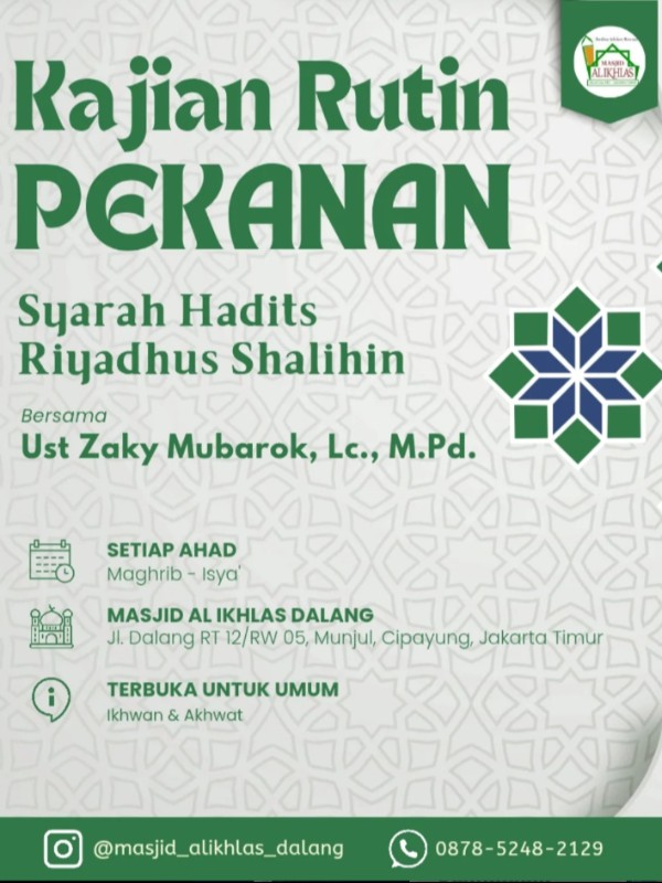 KAJIAN RUTIN PEKANAN